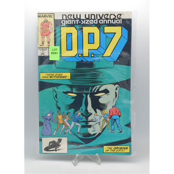 1987 MARVEL D.P.7 - GIANT SIZE ANNUAL #1