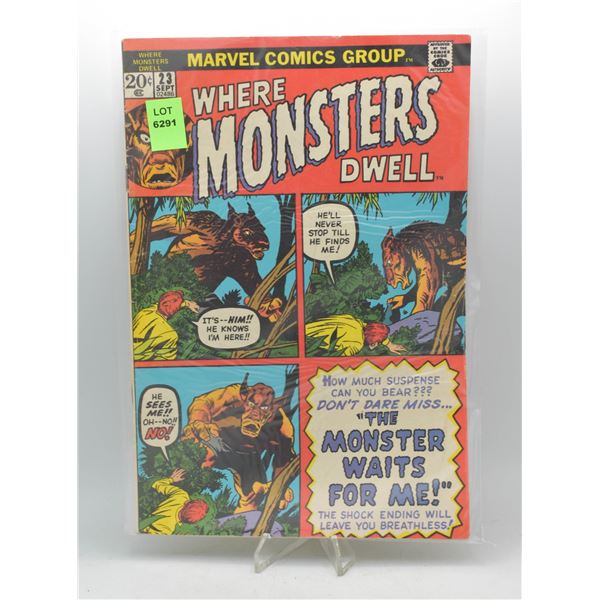 1973 MARVEL WHERE MONSTERS DWELL #23