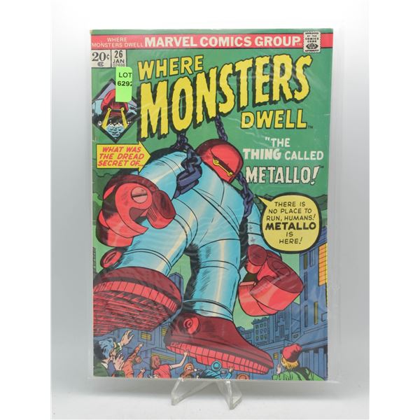 1973 MARVEL WHERE MONSTERS DWELL #26