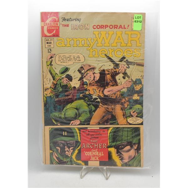 1968 CHARLTON PUBLISHERS ARMY WAR HEROES #24