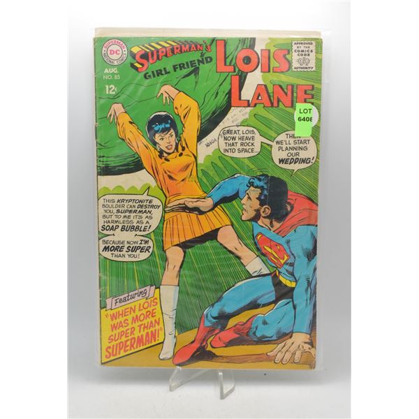 1968 DC SUPERMANS GIRLFRIEND LOIS LANE #85