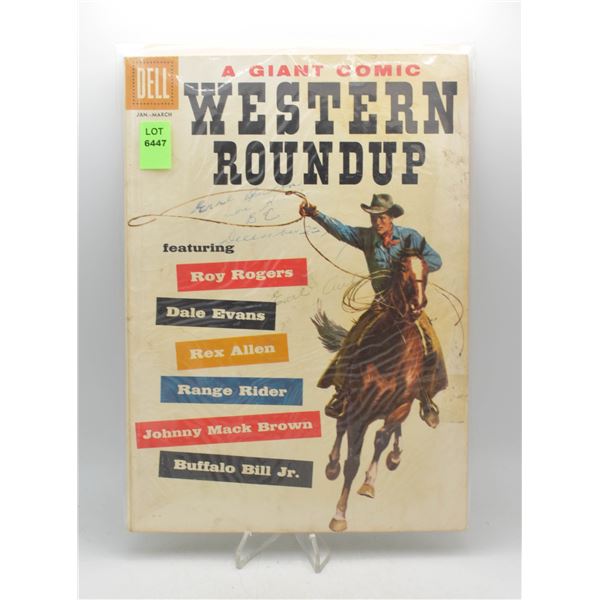 1958 DELL WESTERN ROUND UP #21