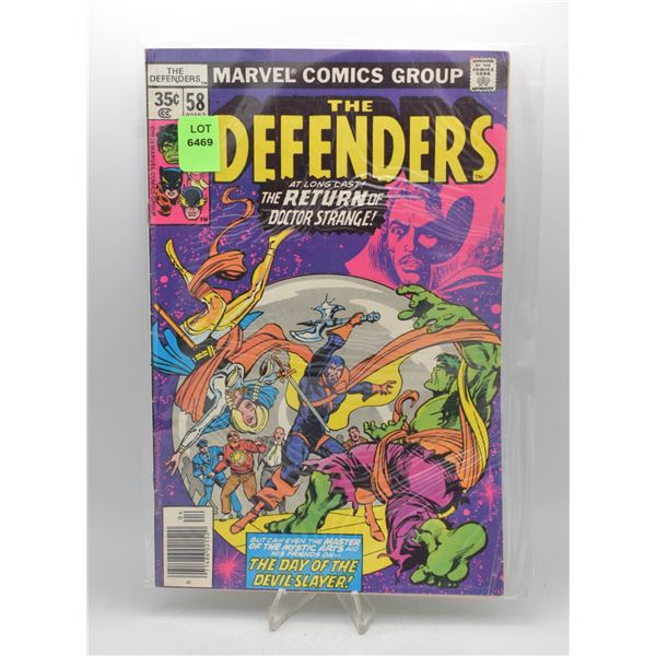 1978 MARVEL DEFENDERS #58