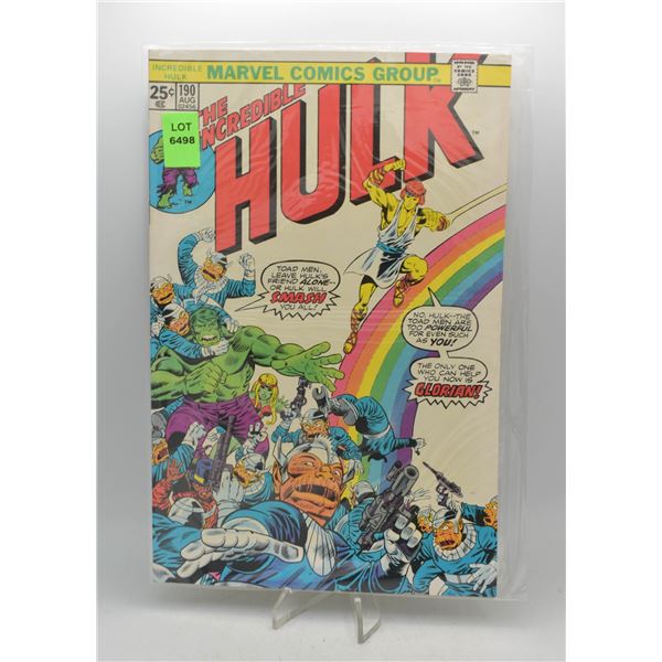 1975 MARVEL INCREDIBLE HULK #190