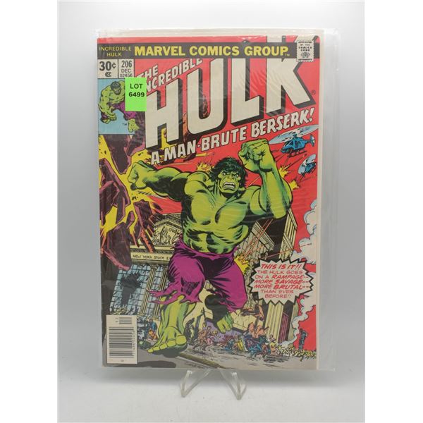 1976 MARVEL THE INCREDIBLE HULK #206