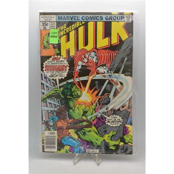 1977 MARVEL THE INCREDIBLE HULK #221