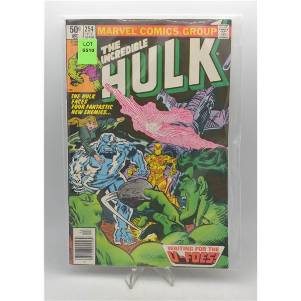 1980 MARVEL INCREDIBLE HULK #254