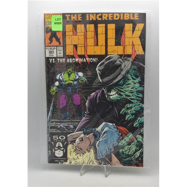 1991 MARVEL INCREDIBLE HULK #383