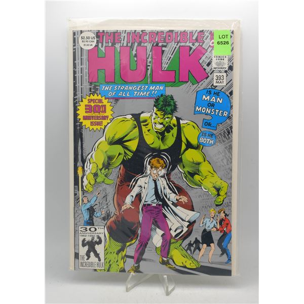 1992 MARVEL THE INCREDIBLE HULK #393