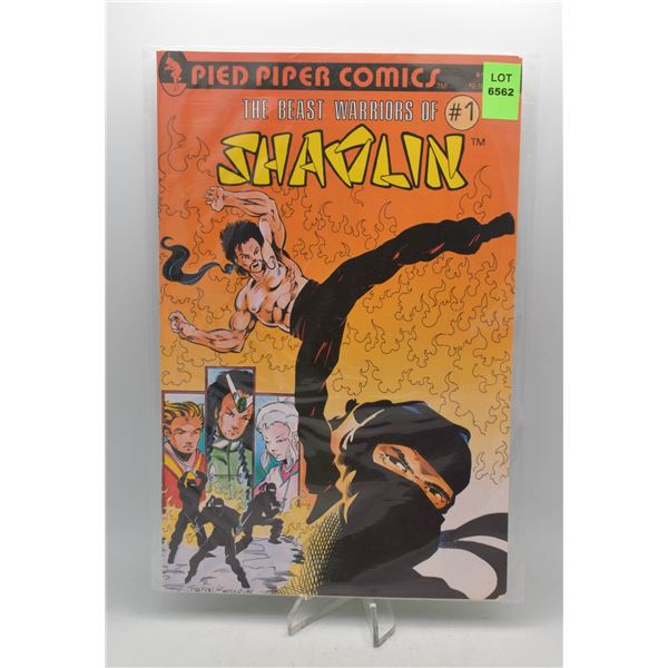 1986 PIED PIPER COMICS BEAST WARRIORS OF SHAOLIN