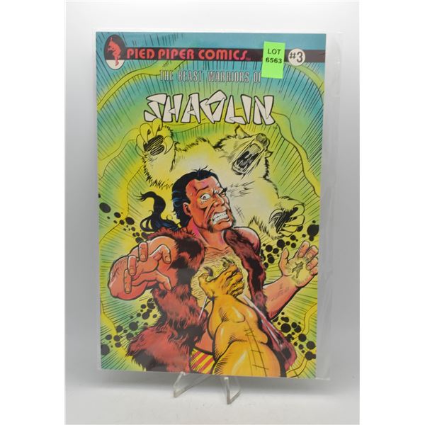 1988 PIED PIPER COMICS BEAST WARRIORS OF SHAOLIN