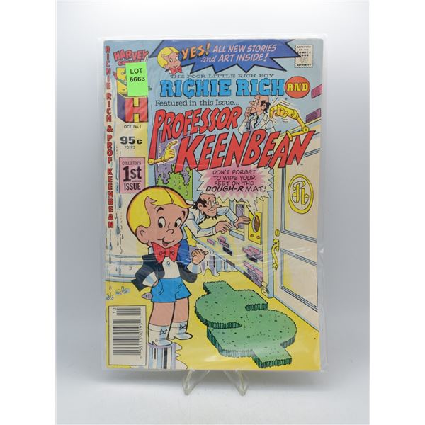 1987 HARVEY COMICS RICHIE RICH & PROFESSOR