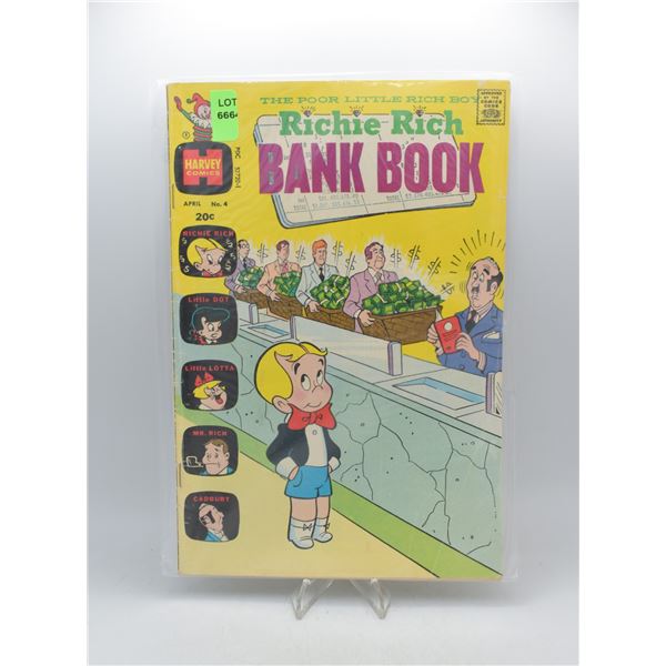 1973 HARVEY COMICS RICHIE RICH BANK BOOK #4