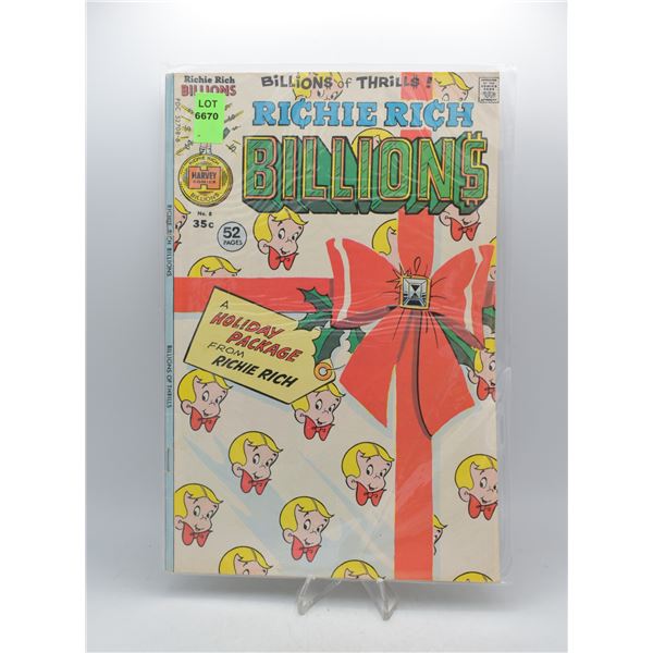 1975 HARVEY COMICS RICHIE RICH BILLIONS #8