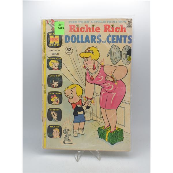 1972 HARVEY COMICS RICHIE RICH DOLLARS & CENTS