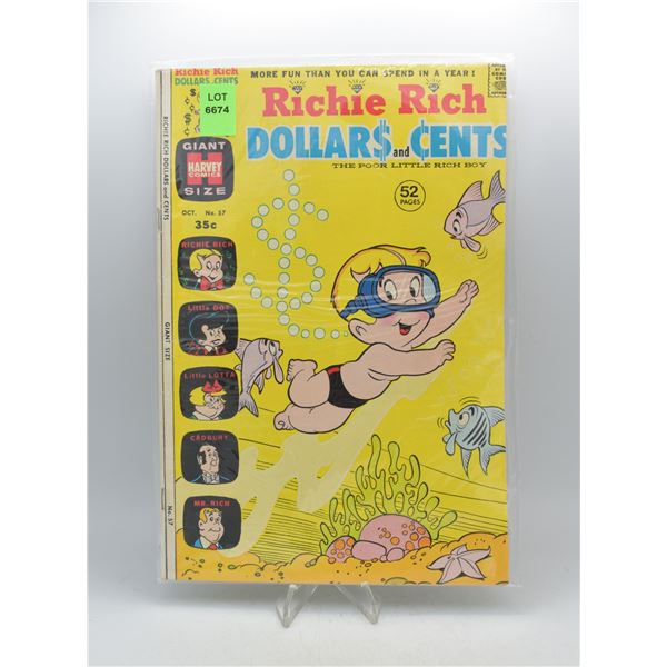 1973 HARVEY COMICS RICHIE RICH DOLLARS & CENTS