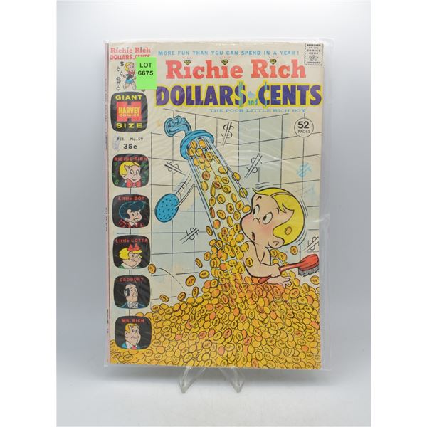 1974 HARVEY COMICS RICHIE RICH DOLLARS & CENTS