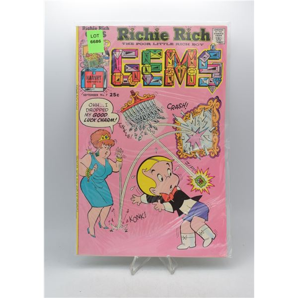 1975 HARVEY COMICS RICHIE RICH GEMS #7