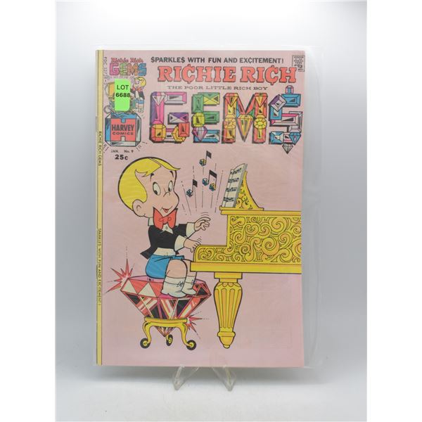 1975 HARVEY COMICS RICHIE RICH GEMS #9
