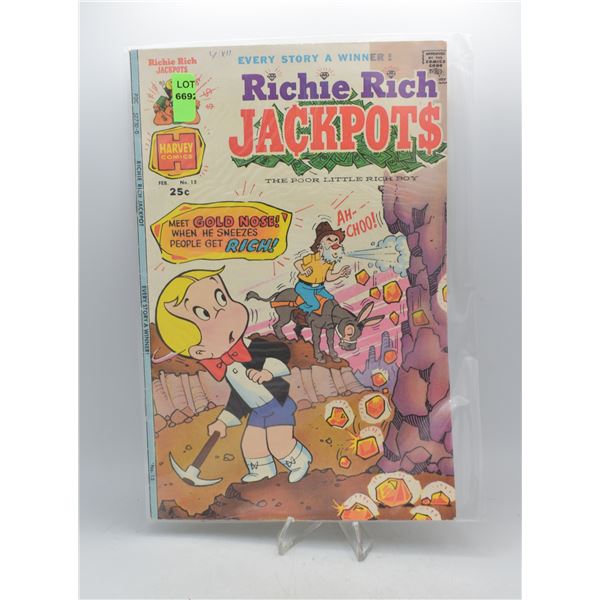 1975 HARVEY COMICS RICHIE RICH JACKPOTS #15