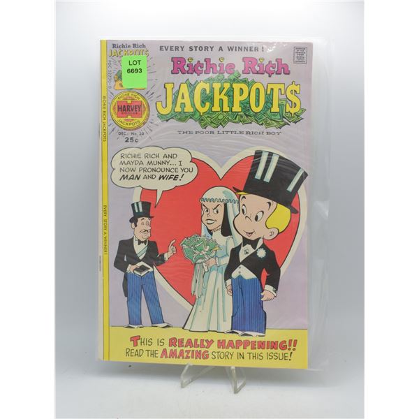 1975 HARVEY COMICS RICHIE RICH JACKPOTS #20