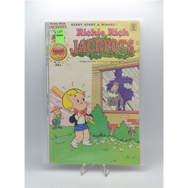 1975 HARVEY COMICS RICHIE RICH JACKPOTS #21