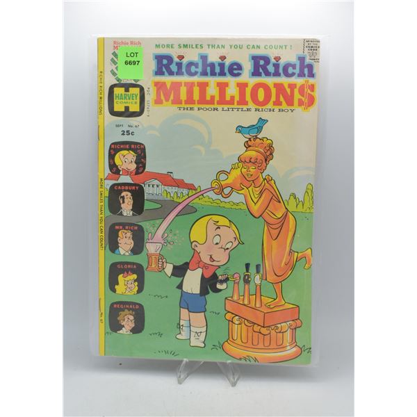 1974 HARVEY COMICS RICHIE RICH MILLIONS #67