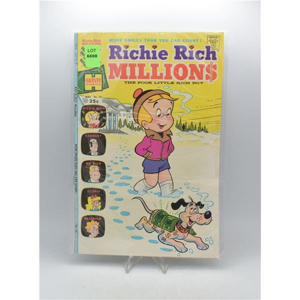 1975 HARVEY COMICS RICHIE RICH MILLIONS #70