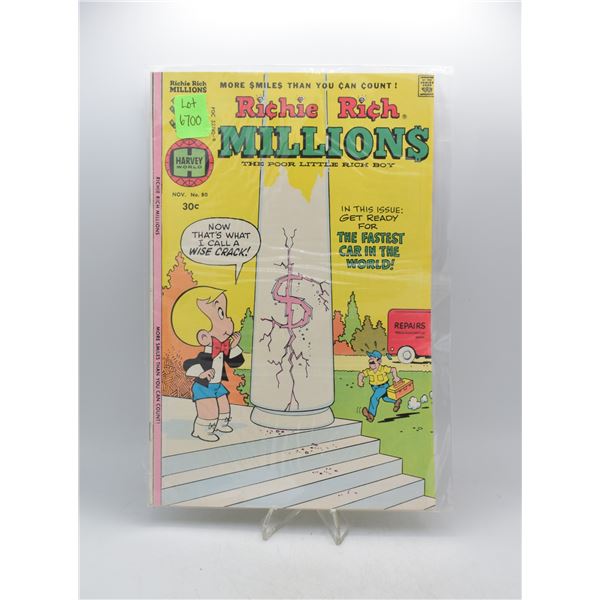 1976 HARVEY COMICS RICHIE RICH MILLIONS #80