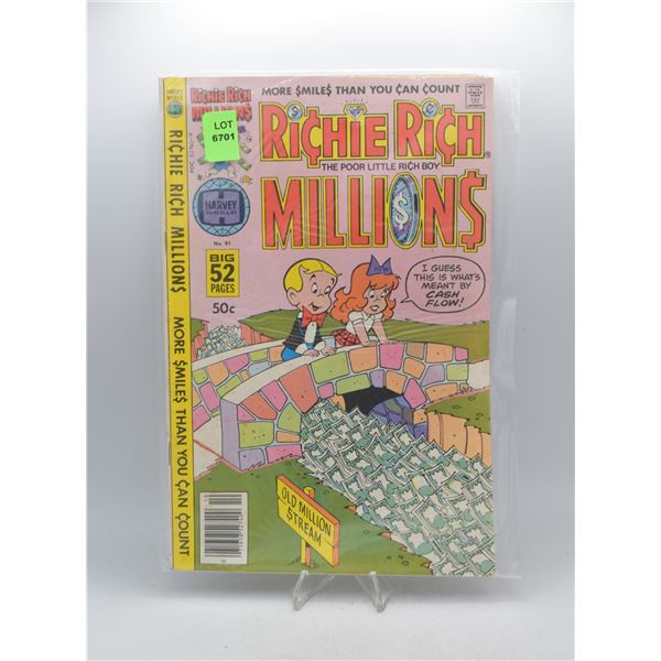 1978 HARVEY COMICS RICHIE RICH MILLIONS #91