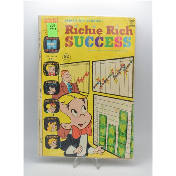 1974 HARVEY COMICS RICHIE RICH SUCCESS #54
