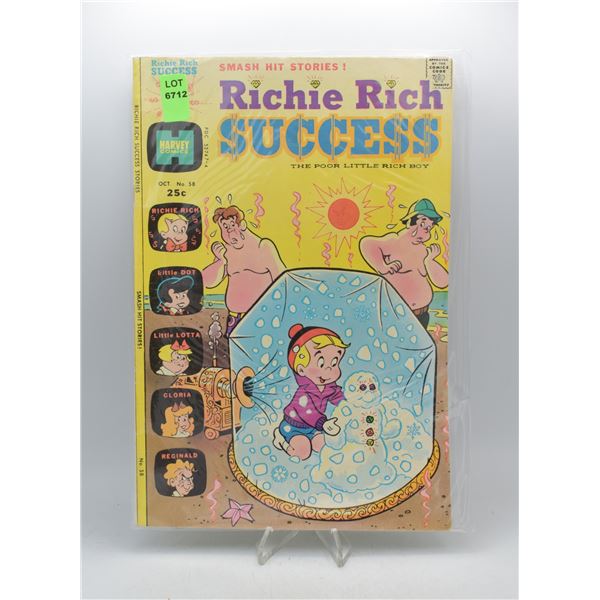 1974 HARVEY COMICS RICHIE RICH SUCCESS #58