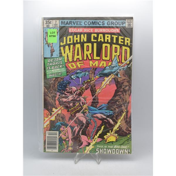 1977 MARVEL JOHN CARTER WARLORD OF MARS #7