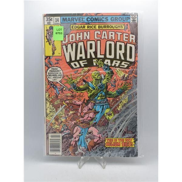 1978 MARVEL JOHN CARTER WARLORD OF MARS #14