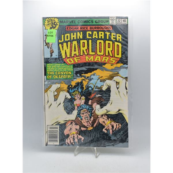 1979 MARVEL JOHN CARTER WARLORD OF MARS #22