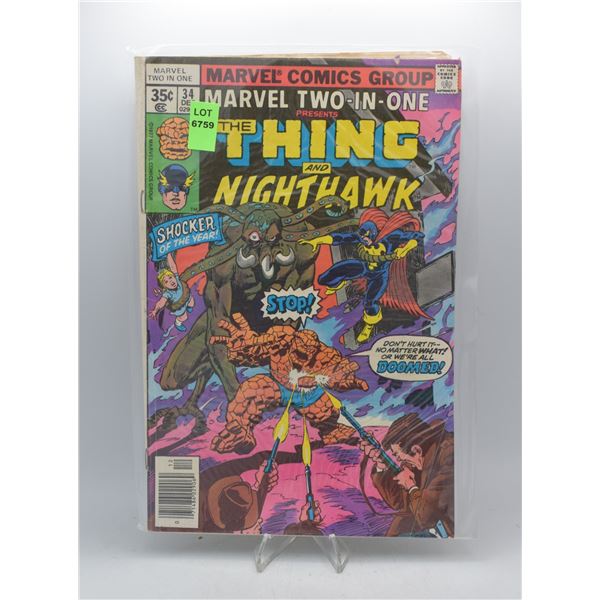 1977 MARVEL MARVEL TWO IN ONE #34