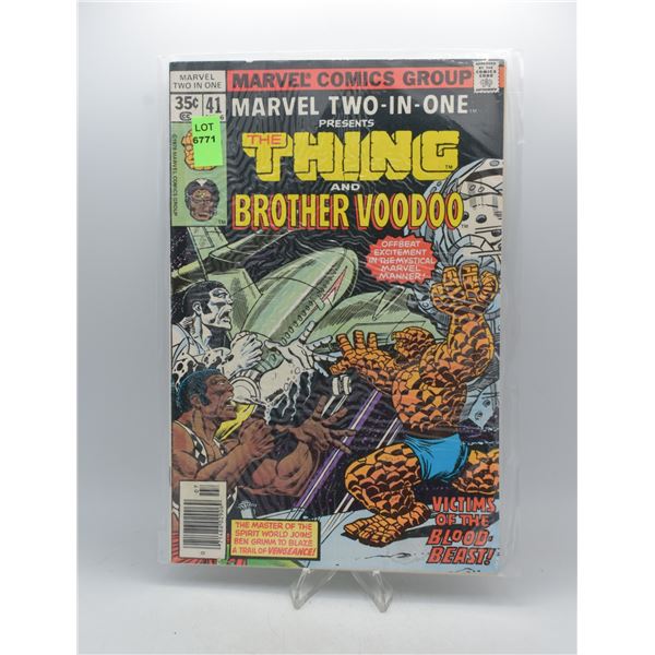 1978 MARVEL TWO-IN-ONE THING AND BROTHER VOODOO