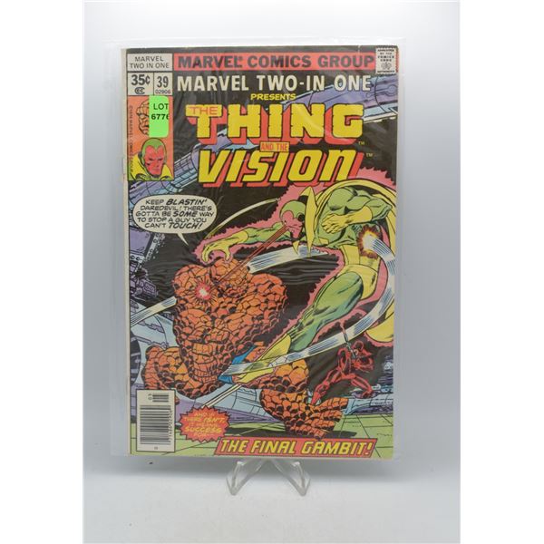 1978 MARVEL TWO-IN-ONE THING AND THE VISION #39