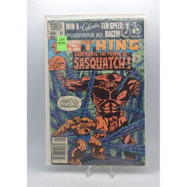 1981 MARVEL TWO-IN-ONE THING CONFRONTS THE POWER