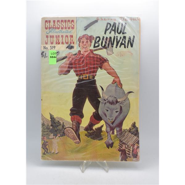 1969 CLASSICS ILLUSTRATED JUNIOR PAUL BUNYAN #519