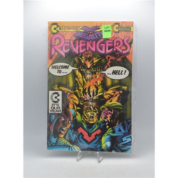 1989 CONTINUITY COMICS MEGALITH REVENGERS #5
