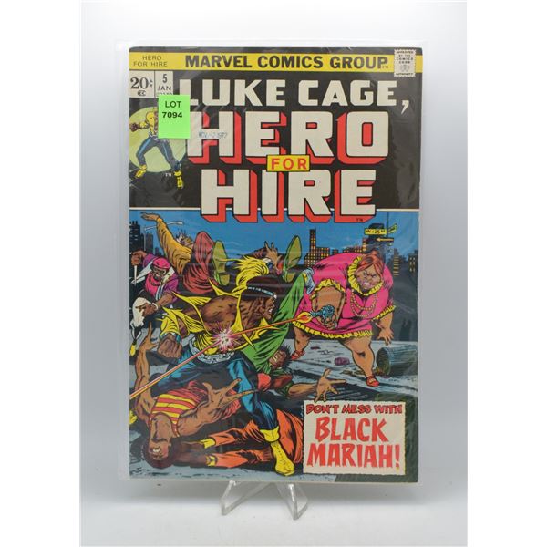 1972 MARVEL HERO FOR HIRE #5