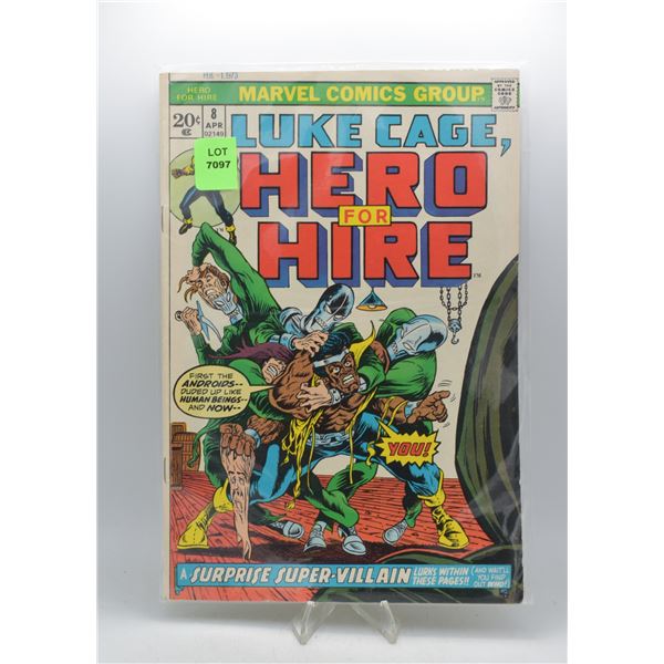 1973 MARVEL HERO FOR HIRE #8