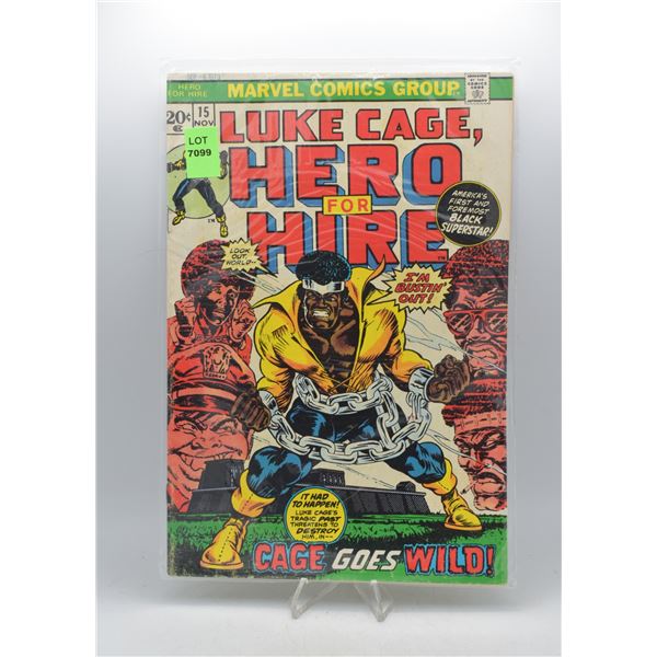 1973 MARVEL HERO FOR HIRE #15