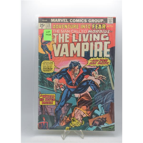 1974 MARVEL ADVENTURE INTO FEAR  #23