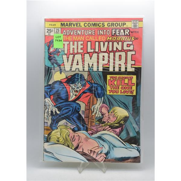 1974 MARVEL ADVENTURE INTO FEAR  #25