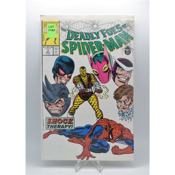 1991 MARVEL DEADLY FOES OF SPIDER-MAN #3