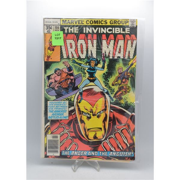 1977 MARVEL INVINCIBLE IRON MAN #104