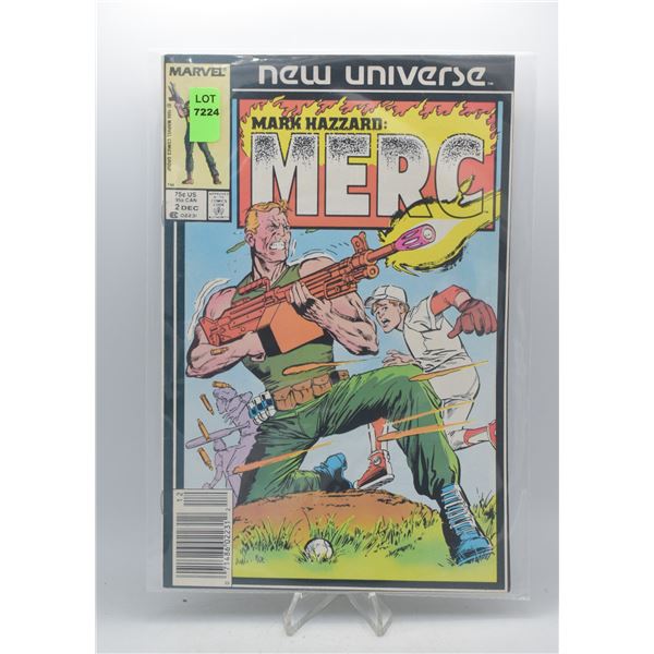 1986 MARVEL MARK HAZZARD: MERC #2