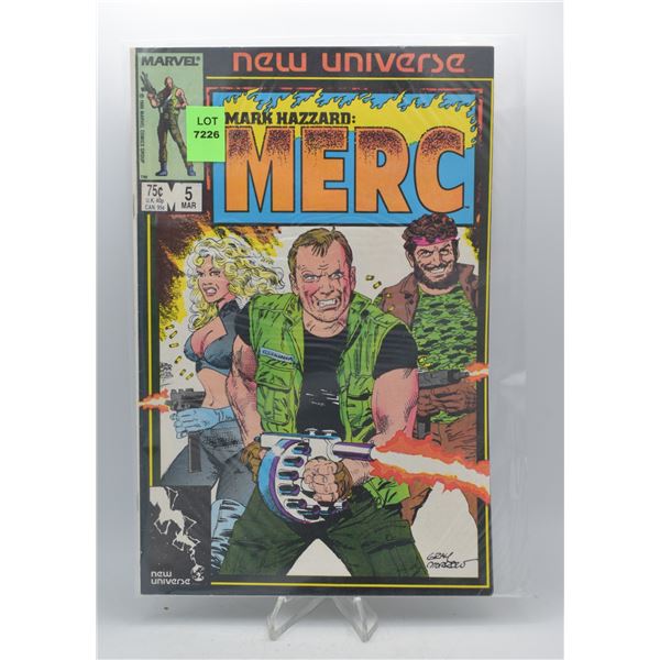 1987 MARVEL MARK HAZZARD: MERC #5